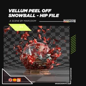 Quick Houdini | Vellum peel off FX | Scene